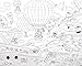 b_odd supplies A Set of 4, Giant Wall Size Coloring Posters for Kids Coloring Book Wall Decals for Kids Room Décor, 29.9