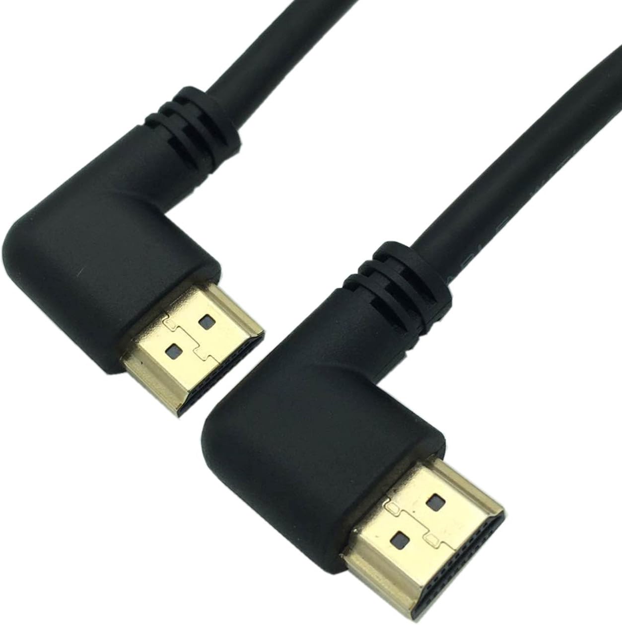 zdyCGTime 3.3 Feet HDMI Right to Right Angle 90 Degree Vertical Right Cable -Supports 4K@60Hz, High Speed, HDMI 2.0 Ready - Image 4