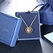 J.Rosée Necklaces, Engraved Dream Pendant Necklace with 925 Sterling Silver and 3A Cubic Zirconia, 18