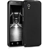 kwmobile Case Compatible with Alcatel 1 (5.0") Case - Soft Slim Protective TPU Silicone Cover - Black Matte
