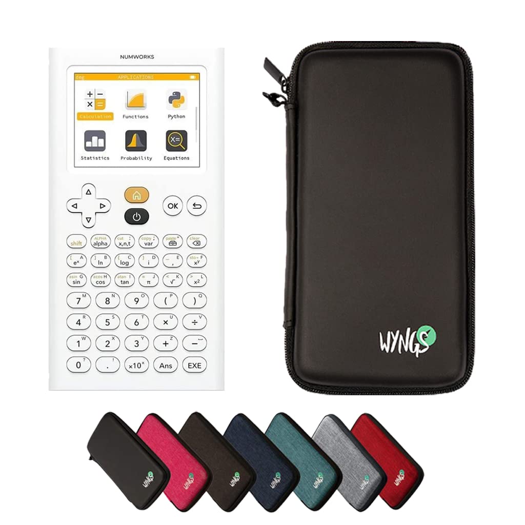Numworks including a WYNGS protective case in Black - Basic Set