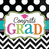Dream Big Luncheon Napkins Graduation Party Disposable Tableware, Paper, 6.5