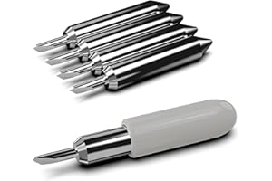 Hadwoer 5PCS Replacement Cutting Blades Compatible with Joy, Cut Vinyl Fabric Carbide Standard Blade Compatible with Joy Xtra