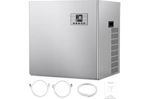 TUATNUT Commercial Ice Maker Machine Head 500 LBS/24h, 132 Ice Cubes Ready in 8-15 min, Self-Cleaning Stainless Steel Industrial Ice Machine, 12 Adjustable LCE Thicknesses for Restaurant Hotel - Head Only