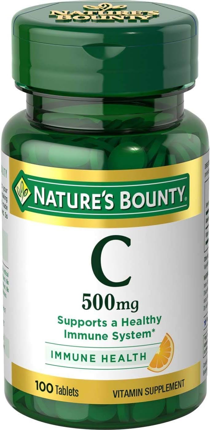 Nature's bounty vitamin c-500mg tablets - 100 ct (074312015106)