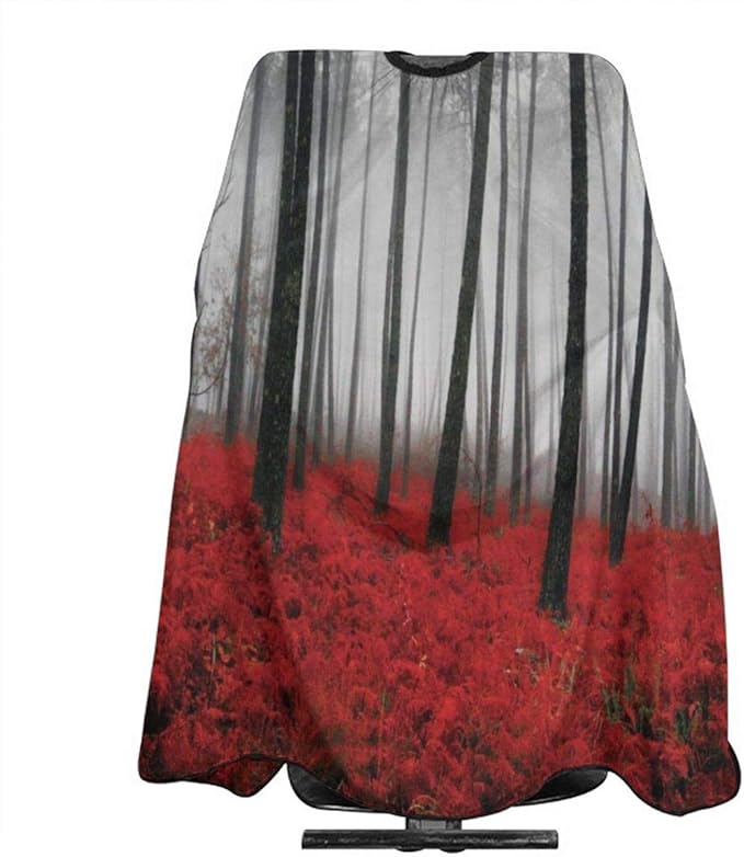 Cyloten Barber Cape Mystical Fantasy Red Woodland Haircut