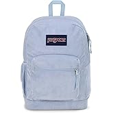 JanSport Cross Town Plus Remix Backpack - Padded Back Panel, Laptop Sleeve, and Front Pocket Organizer - Blue Dusk Corduroy