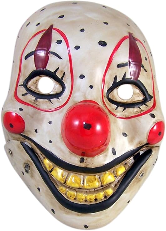 Scary Clown Doll Face Halloween Costume Mask Clothing
