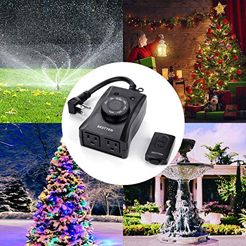 5 BESTTEN+Outdoor+Grounded+Outlets+Photocell