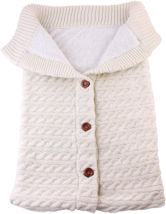 QUINTRA Newborn Infant Baby Boy Girl Swaddle Baby Sleeping Wrap Blanket Photography Prop (Beige)