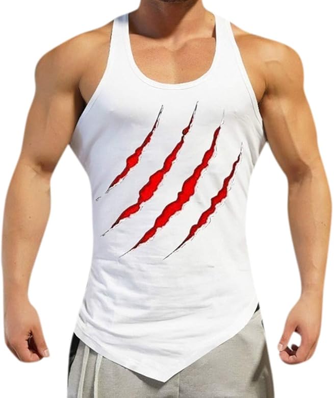 Fannyfuny camiseta sin Mangas Camisetas De Tirantes de Hombre Moda ...