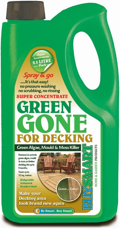 Buysmart Products 2.5L Green Gone Decking Super Concentrate Algae Mould