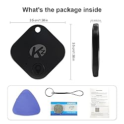 KZO Bluetooth Air Tracker Tag 4 Pack, iOS and