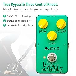 JOYO Vintage Overdrive Pedal Classic Tone for