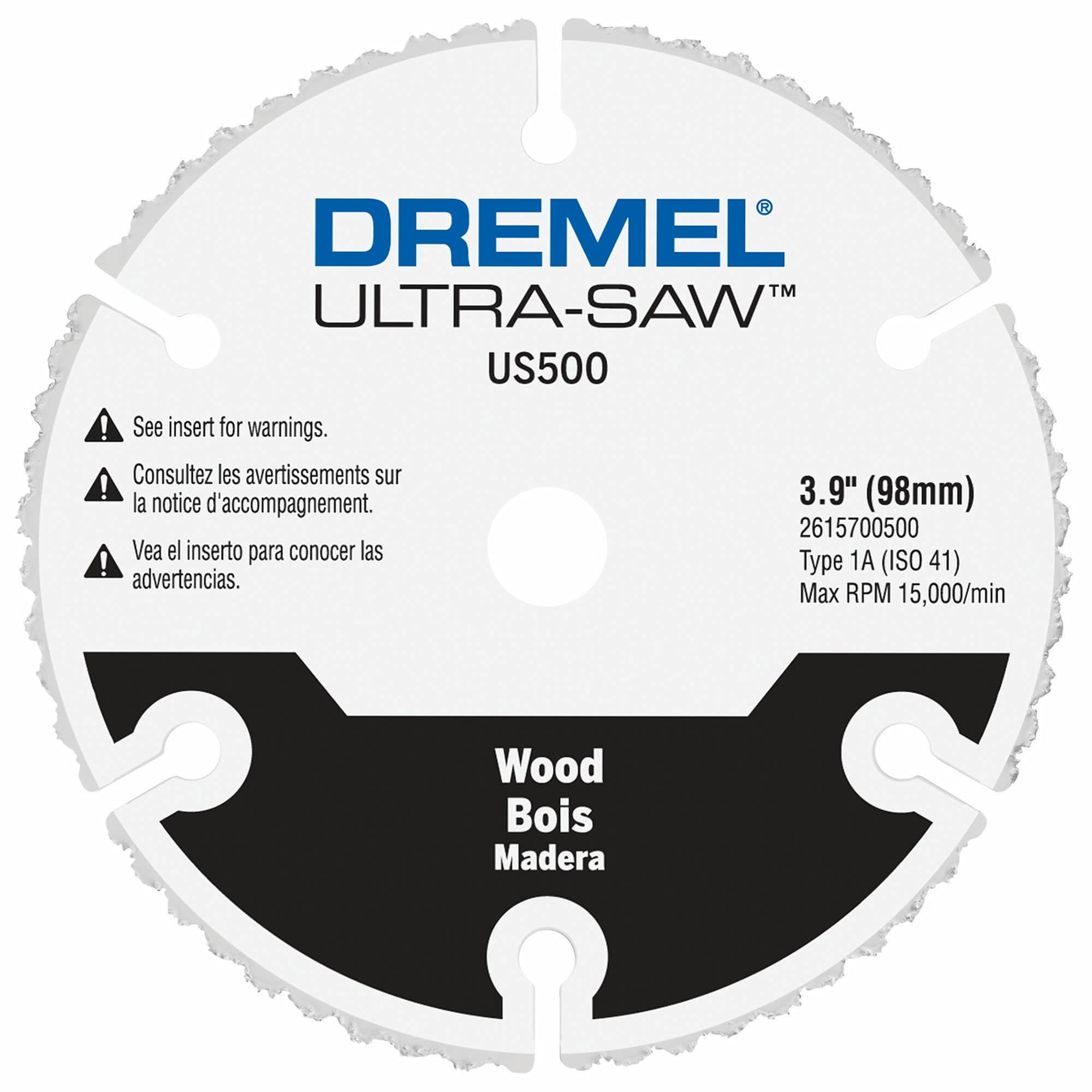 Dremel US500-01 Ultra-Saw 4-Inch Carbide Wood Cutting Wheel, White
