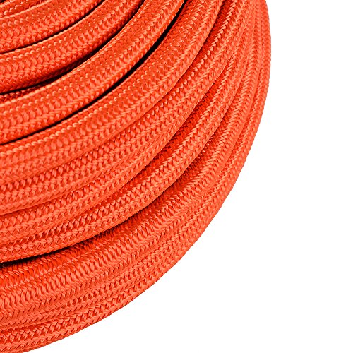 95ft x 3/8 Orange Synthetic Winch Rope Line Cable 22000LBs Heat Rock