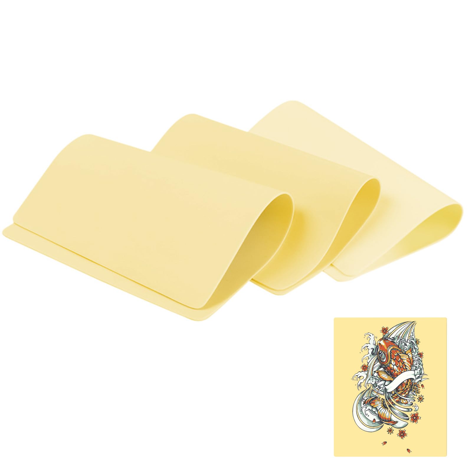 3 Pieces Synthetic Leather Tattoo, 20 x 30 x 0.3 cm Faux Leather for Tattoos, Pieces Synthetic Leather Tattoo for Beginners and Expert Artists