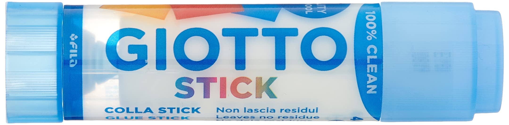 GIOTTO Transparent Glue Stick, Plastic Tube with Sponge Tip, 40g, Super Washable, For Children and Schools
