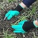Garden Genie Gloves with Fingertips Uniex Claws Quick & Easy to Dig and Plant Without Hand Tools - As Seen On TV (Right&Left Handed)