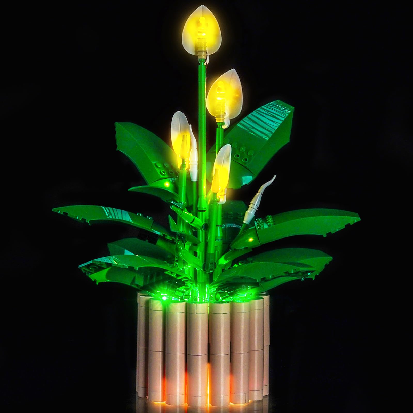 LocoLee Led Light Set Compatible with Lego 11504 Peace Lily Led Decoration Lighting Kit Compatible with Lego The Botanical Collection 11504 Building Blocks Model,Only Lights Set,No Model