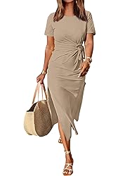 ANRABESS Women's 2025 Summer Maxi Tshirt Dress
