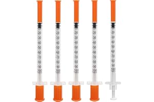 HOOMOCARE 36 Pack 1mL/cc 29G 1/2in for Lab Tools Accessories Individually Wrapped