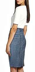 Lexi Women's Super Comfy Stretch Denim Skirt