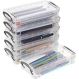 BTSKY Large Capacity Pencil Box, Office Supplies Storage Organizer Box, Brush Painting Pencils Storage Box Watercolor Pen Con