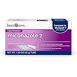 Amazon Basic Care Miconazole 7, Miconazole Nitrate Vaginal Cream (2%), Vaginal Antifungal, 7-Day Treatment