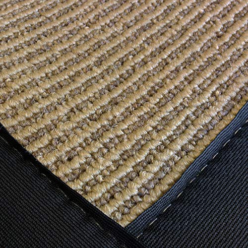 iCustomRug Zara Synthetic Sisal Collection Area Rug and Custom Size