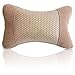 Neck Support Travel Pillow by Wybrance - Therapeutic Cervical Pain Relief Cushion for Car, Train, Plane, and Office with Activated Bamboo Charcoal that's a Natural Odor Eliminator