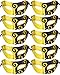 IETANG 10pcs Set Mardi Gras Half Masquerades Venetian Masks Costumes Party Accessory (1-gold&black)