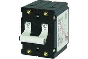 WORLDBRAND Blue Sea 7235 A-Series Double Pole Toggle - 15A - White consumer electronics