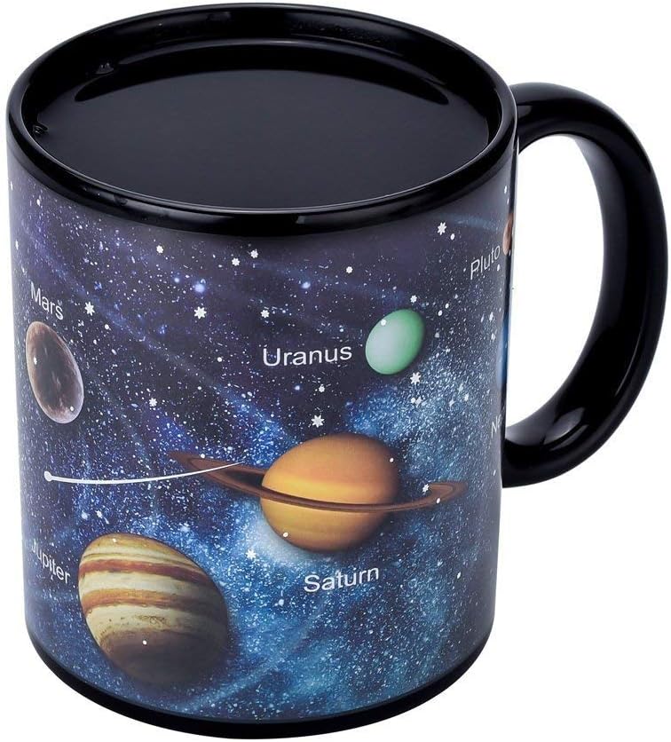 Space Mug Color Changing Magic Heat Sensitive Water Coffee Tea Cup Mug Amazon Co Uk Kitchen Home