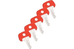 FACULX 5PCS 702 Key Sets, Plastic And Metal Ignition Keys For Forklifts, Replacement For Part Number 209068 Manual Electric H