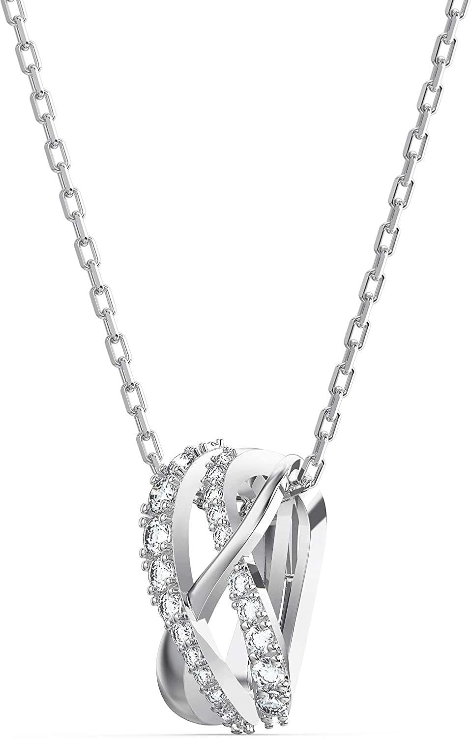 SWAROVSKI Women's Twist Rows Jewelry Set, Pendant Necklace