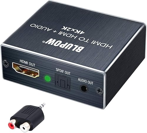 Amazon Blupow 4k Hdmi音声分離器 Hdmiデジタルオーディオ分離器 光デジタル アナログステレオ出力 Hdmiサウンド分離器 Hdmi分配器 Ps3 Ps4 Xbox Blu Ray Player Fire Tvなど対応 日本語取説付き Va Blupow Daコンバーター