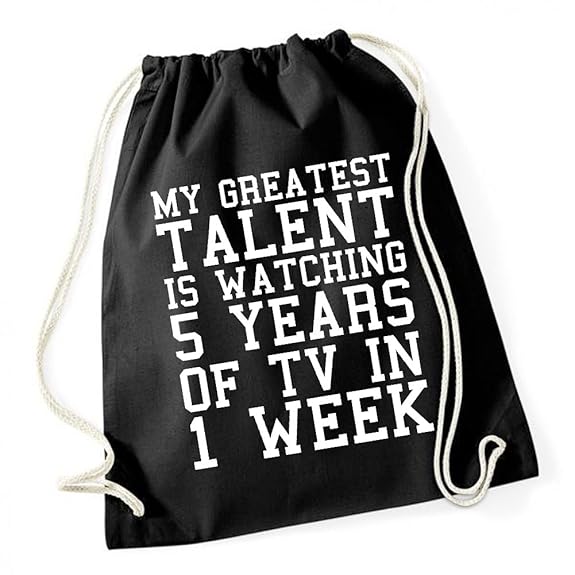 Certified Freak My Greatest Talent. Gymsack Black