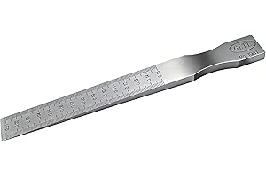 Taper Gap Gauge 0.01"-0.15" - Direct-Reading Inch Measurement Tool for Mold/Electrical Components with Laser Scales & Anti-Co
