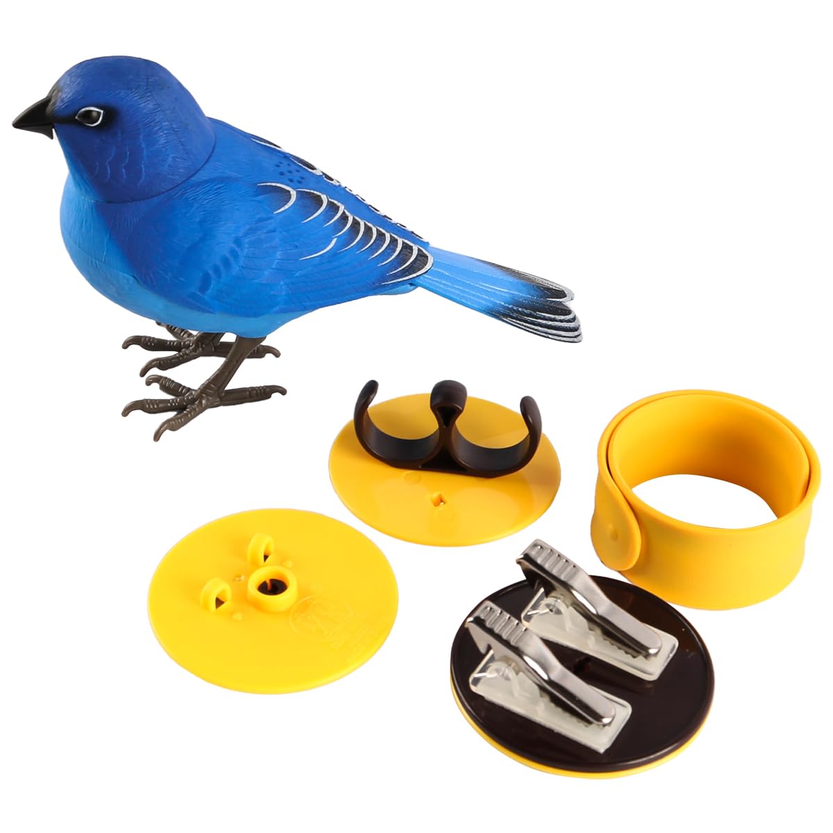 Sarini Funny Simulation Bird Interactive Realistic Movable Bird Model with for Home Décor and Office Desk Fun Display