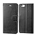 iPhone 6plus Case, KINGWorld Premium Flip Wallet Book Cover with [Credit Card Holder] Card Pockets [Kickstand] [Money Pouch] for iPhone 6s Plus & iPhone 6 Plus(Black)
