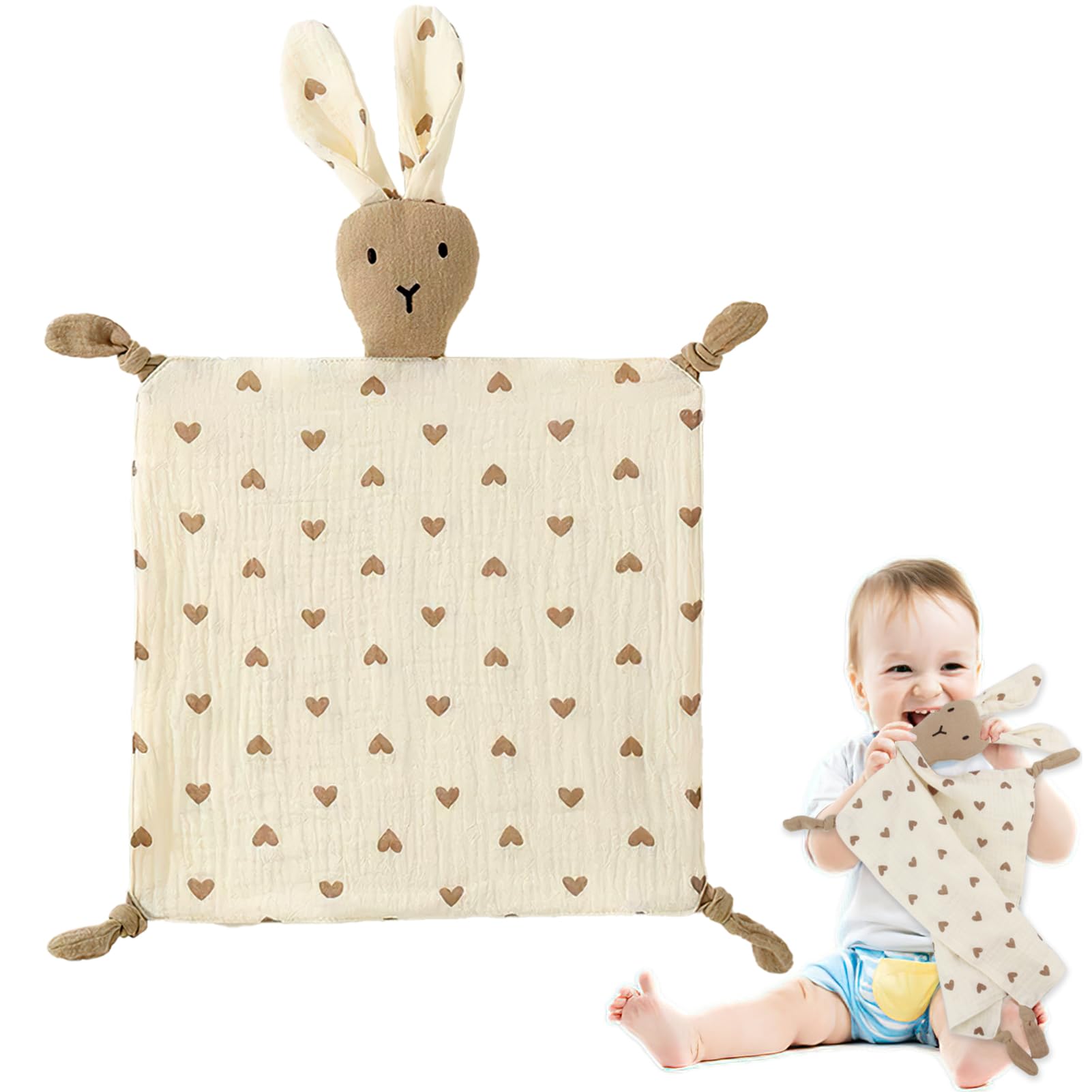 ORUZA Baby Comforters - Rabbit Baby Blanket for Infant Toddler Newborn Boys and Girls