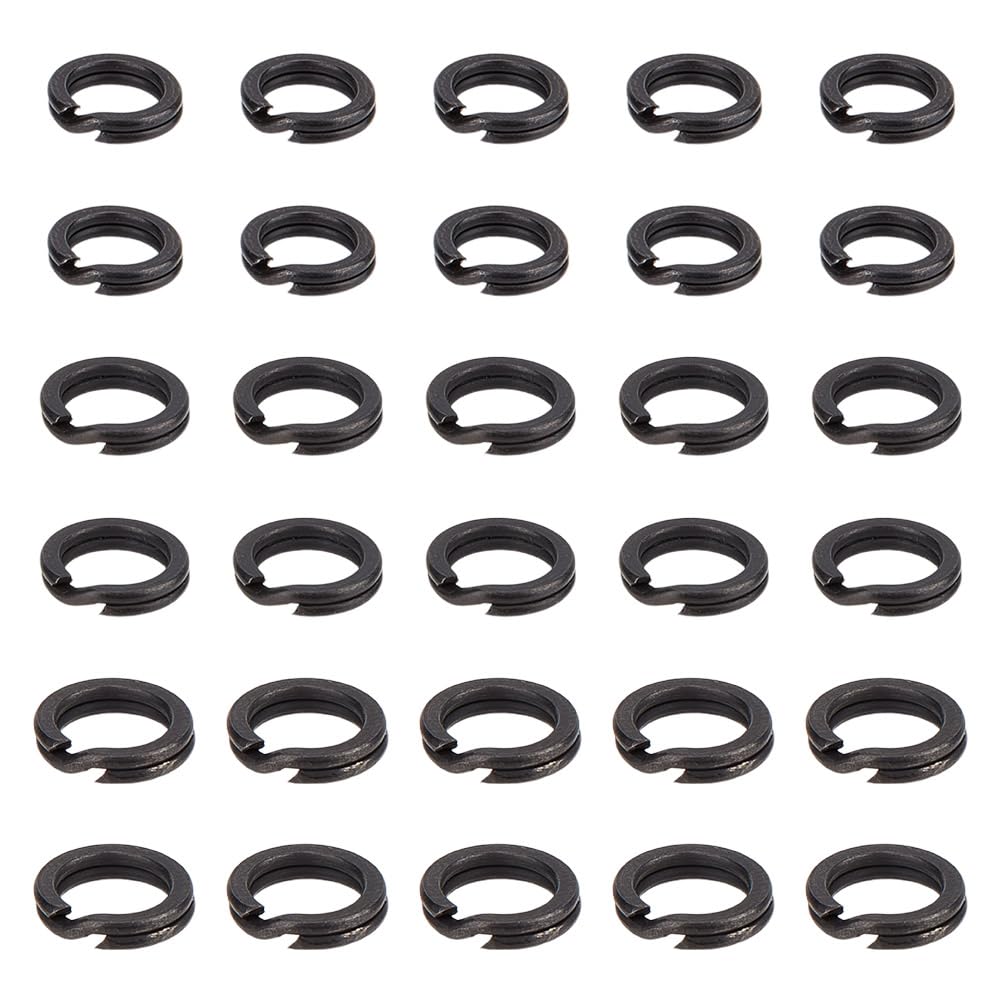 DELORIGIN 600pcs Double Jump Rings 3 Size 304 Stainless Steel Double Loops Keychain Rings Mini Crafts Split Ring Connector Key Rings for Jewelry Making Necklaces Bracelet Earrings Keychains