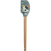 Karma, Silicone Spatula with Wood Handle Heat Resistant, Baking, cooking and Mixing Spatulas, Modern Farmhouse Kitchen D&eacute;cor, Gift for Chef, Cooks, Housewarming Gift, Cat
