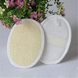 minkissy 3pcs Natural Loofah Exfoliating Sponge Pads Body Scrubber Bath Towel view 6