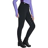 baleaf Girls Riding Pants, Fleece Winter Breeches Full Seat Silicone Kids Horseback Equestrian Zipper Pocket Tight