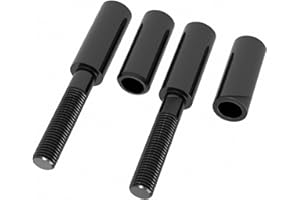 AIRCMT 2-Inch Side Mirror Extension Riser Adapter Mount Extender for Harley Sportster,Softail,Dyna,Touring 1994+,Replace for 