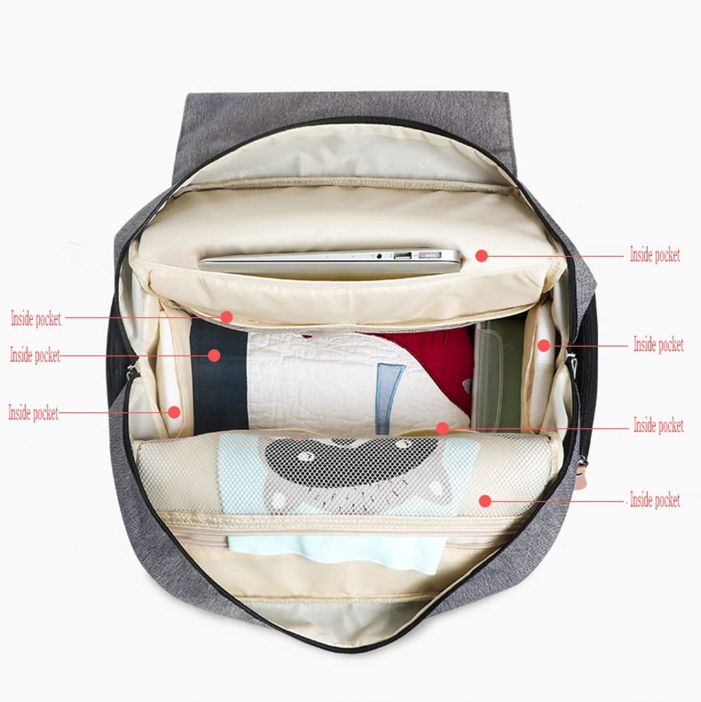 diaper bag multi-function waterproof travel backpack nappy bags insulated compartment pockets wipes pocket