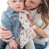 Minky Ultra Soft Baby Blankets Security Blankets with Printed Floral Garden Design by Graced Soft Luxuries