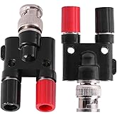 BNC to 4mm Banana Plug Adapter, Hantek Professional HT311 BNC to Banana Cable Oscilloscope Accessries